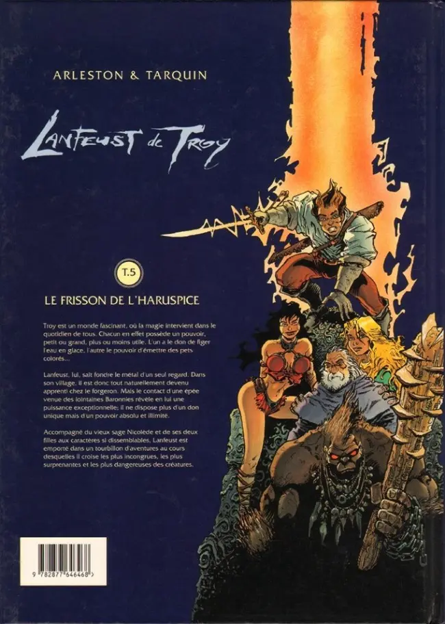 Verso de l'album Lanfeust de Troy Tome 5 Le frisson de l'Haruspice
