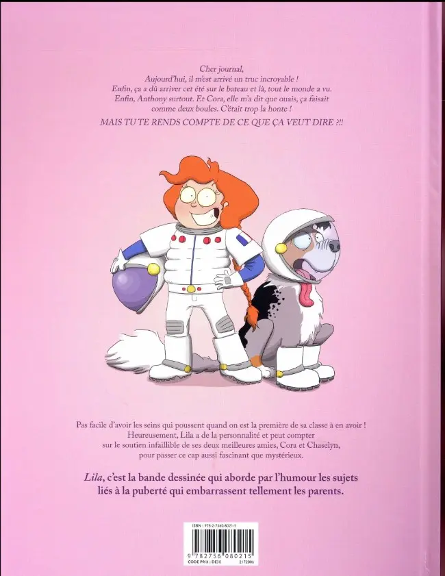 Verso de l'album Lila Tome 1 Pommes, poires, abricots