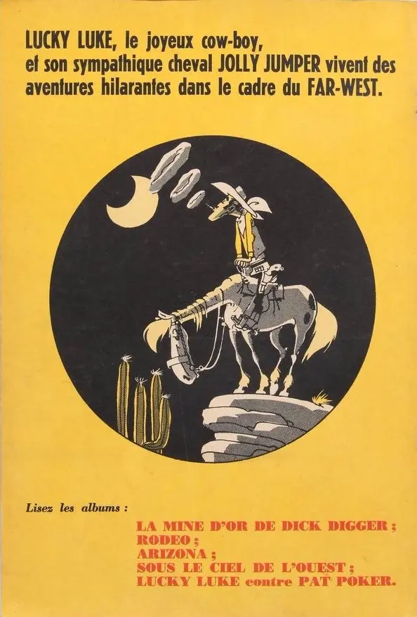 Verso de l'album Lucky Luke Tome 6 Hors-la-loi