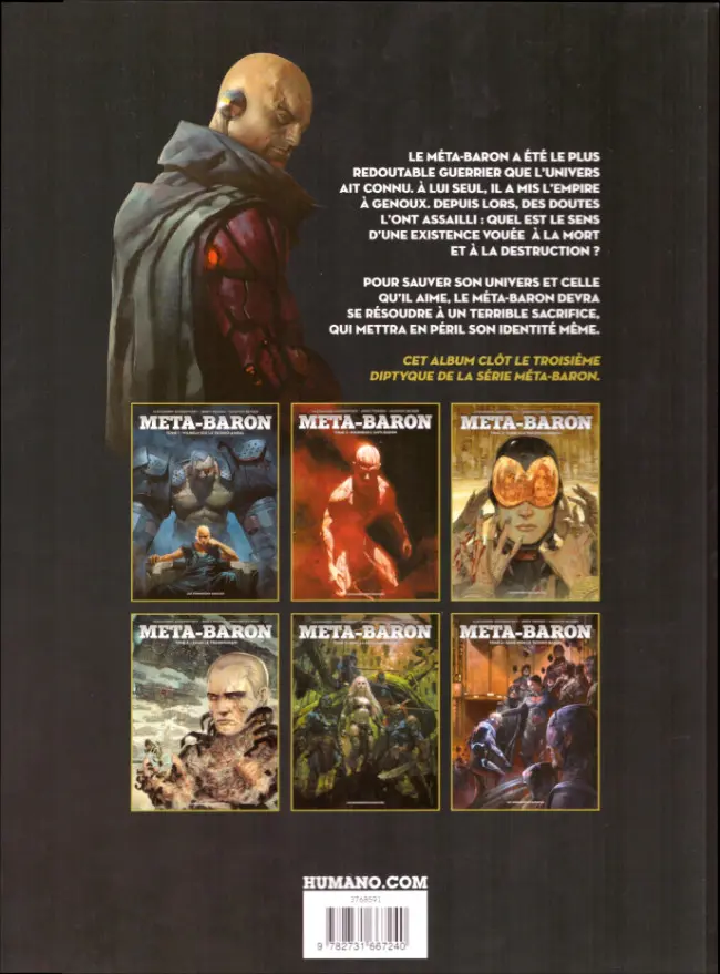 Verso de l'album Méta-Baron Tome 6 Sans-Nom le Techno-Baron