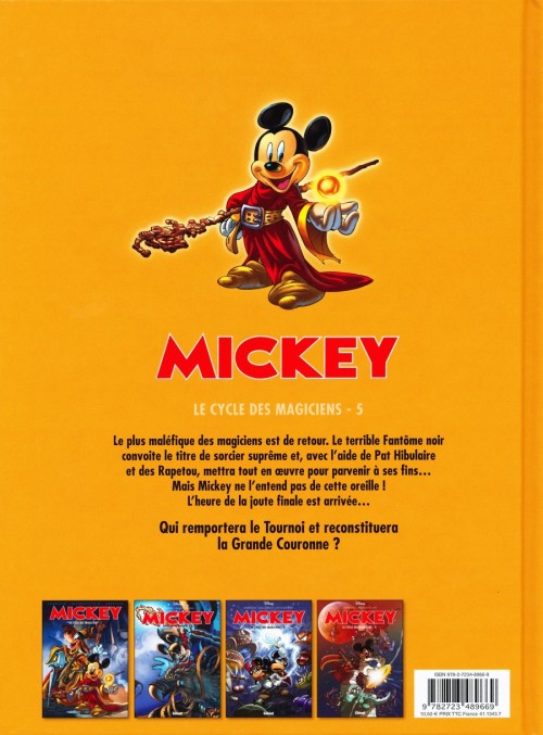 Verso de l'album Mickey - Le cycle des magiciens 5