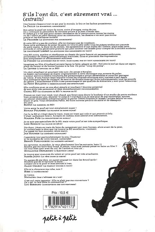 Verso de l'album Mon amie la poof Tome 2 Pablo