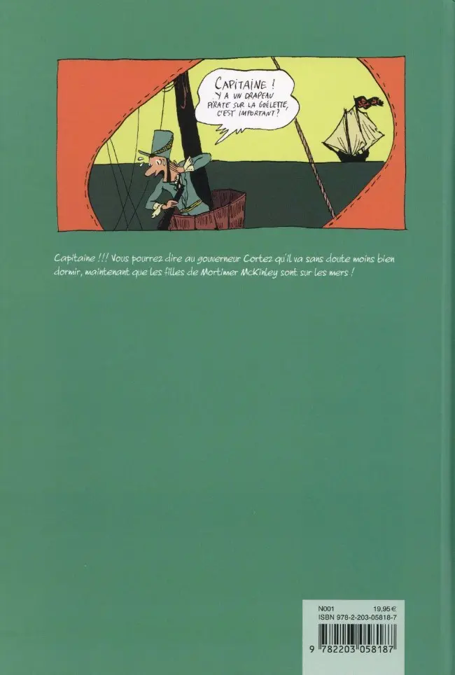 Verso de l'album Perles & Pirates Une histoire de perles... et de pirates