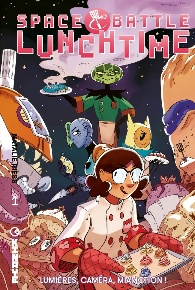 Couverture de l'album Space Battle Lunchtime Tome 1 Lumières, caméra, miamction !