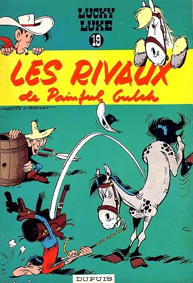 Couverture de l'album Lucky Luke Tome 19 Les rivaux de Painful Gulch