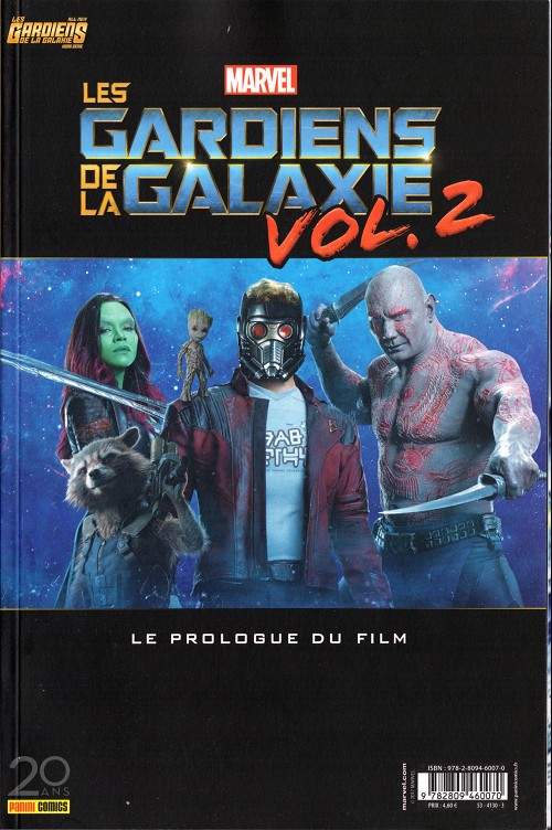 Couverture de l'album All-New Les Gardiens de la Galaxie Les Gardiens de la Galaxie vol. 2 : le Prologue du film