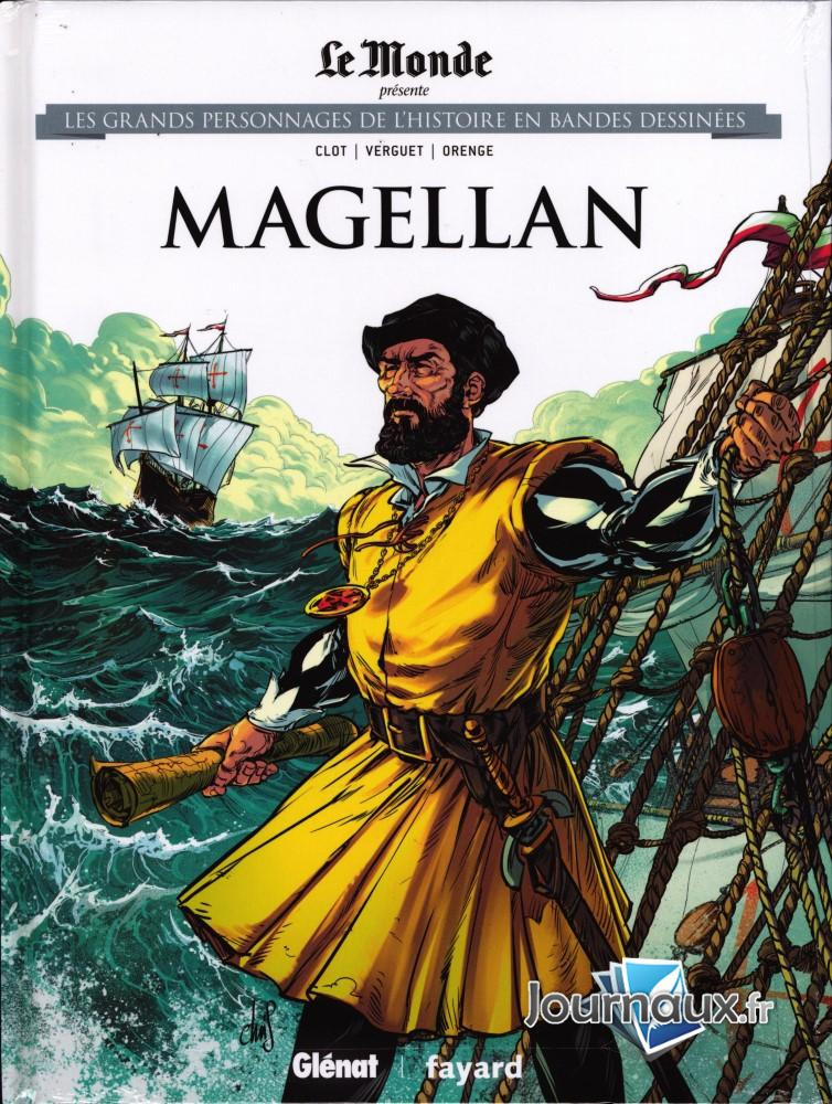 Couverture de l'album Les grands personnages de l'Histoire en bandes dessinées Tome 33 Magellan