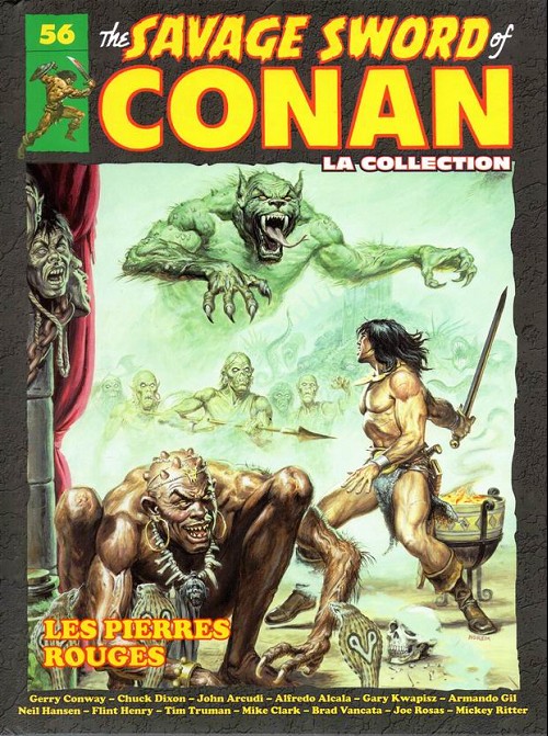 Couverture de l'album The Savage Sword of Conan - La Collection Tome 56 Les pierres rouges