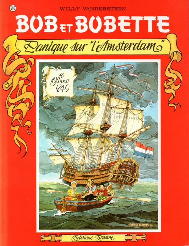 Couverture de l'album Bob et Bobette Tome 202 Panique sur L'Amsterdam