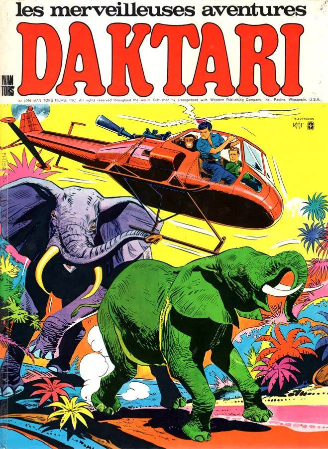 Couverture de l'album Les merveilleuses aventures de Daktari