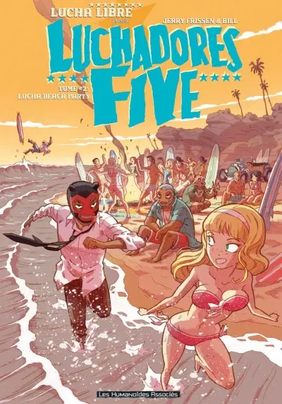 Couverture de l'album Luchadores Five Tome 2 Lucha Beach Party