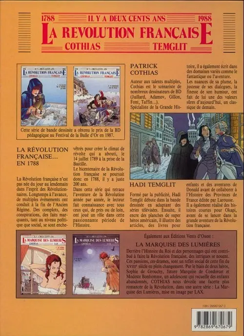 Verso de l'album La Révolution française Tome 2 Et pourquoi pas la lune?