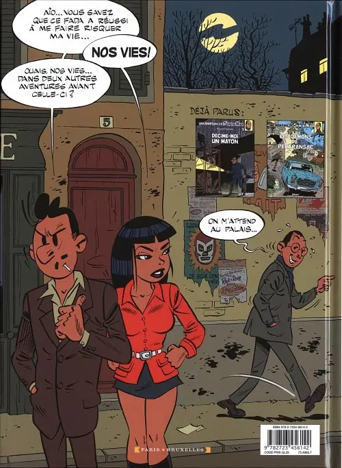 Verso de l'album Une aventure de Simon Nian Tome 3 L'Exposition Maudite