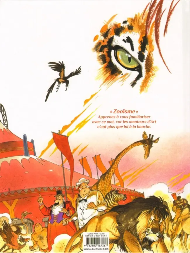 Verso de l'album Spirou et Fantasio - Une aventure de... / Le Spirou de... Tome 10 La Lumière de Bornéo