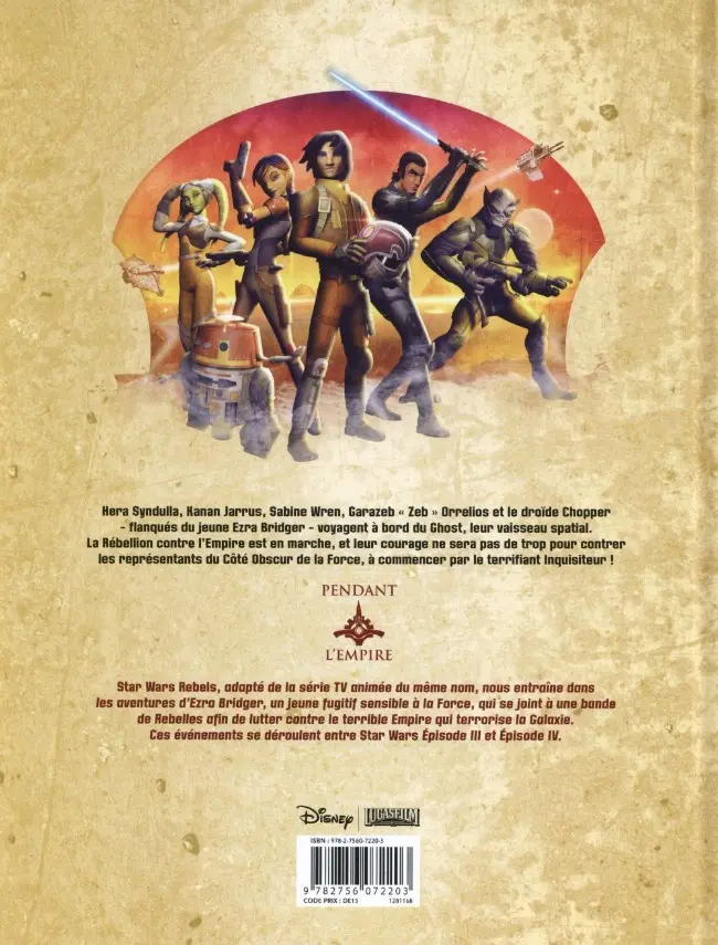 Verso de l'album Star Wars - Rebels Tome 2