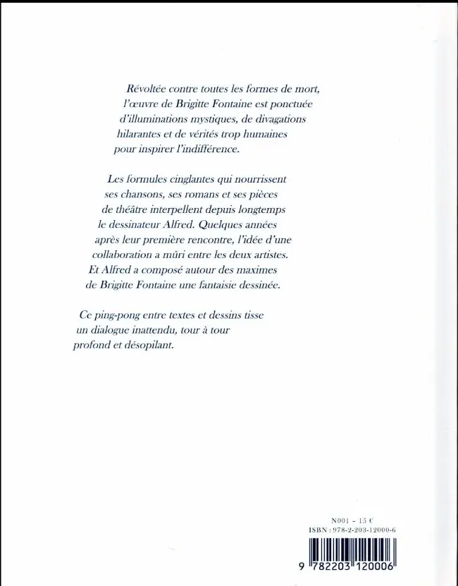 Verso de l'album Boulevard des SMS
