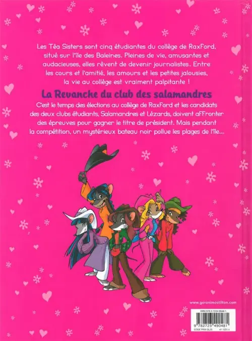 Verso de l'album Téa Stilton Tome 2 La Revanche du club des Salamandres