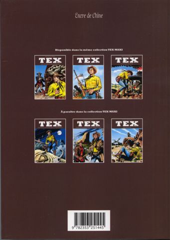 Verso de l'album Tex (Maxi) Tome 1 Oklahoma !