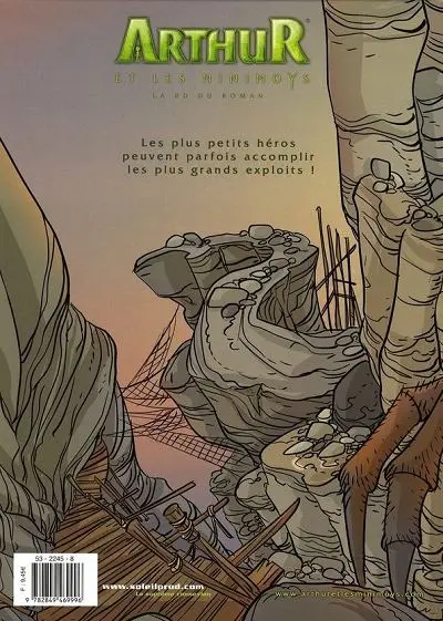 Verso de l'album Arthur et les Minimoys - LA Bd du Roman Tome 3