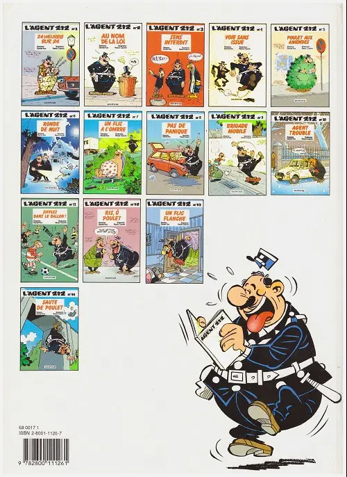 Verso de l'album L'Agent 212 Tome 5 Poulet aux amendes
