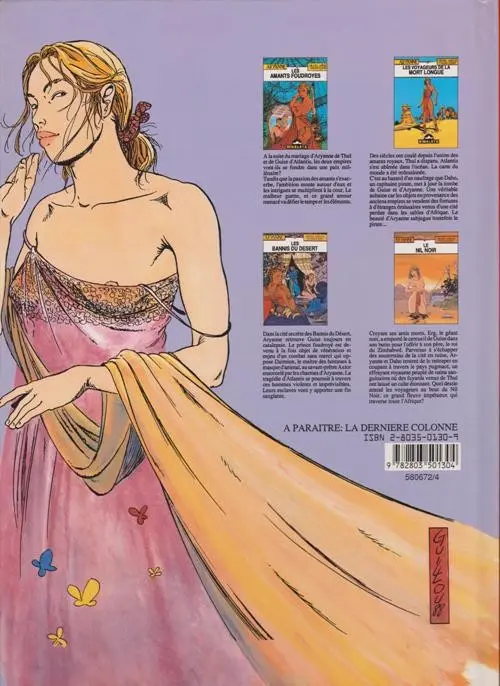 Verso de l'album Aryanne Tome 1 Les amants foudroyés