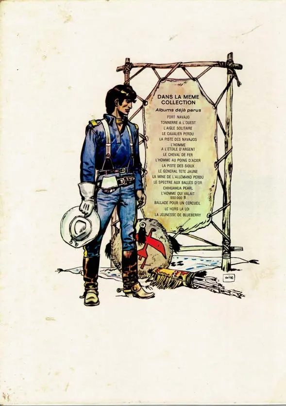 Verso de l'album Blueberry Tome 6 L'homme à l'étoile d'argent