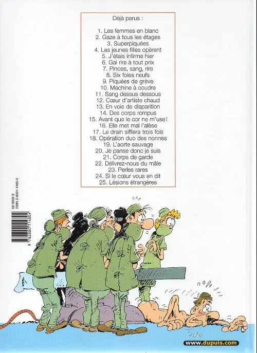 Verso de l'album Les Femmes en Blanc Tome 1