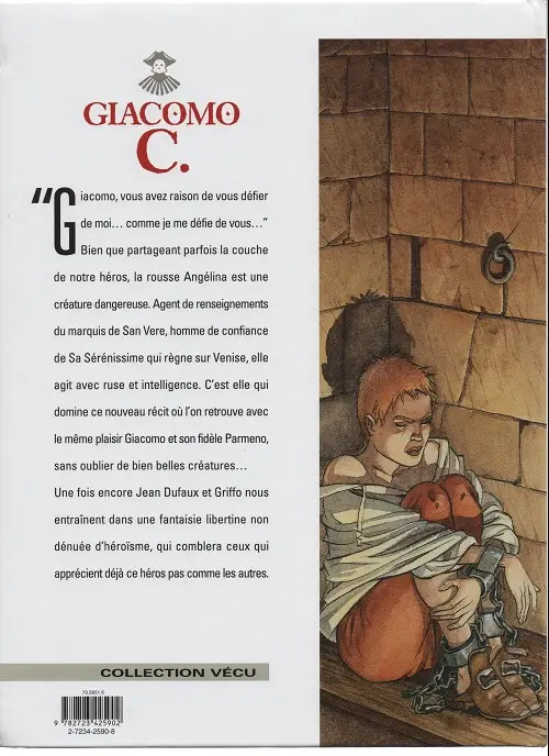 Verso de l'album Giacomo C. Tome 7 Angélina