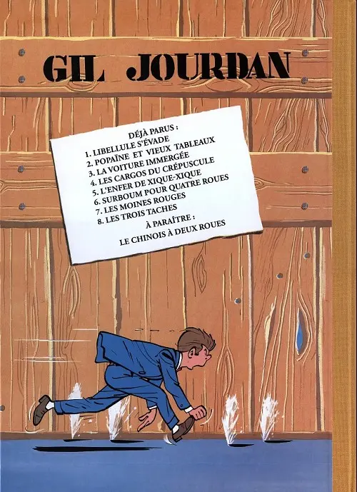 Verso de l'album Gil Jourdan Tome 9 Le gant à trois doigts