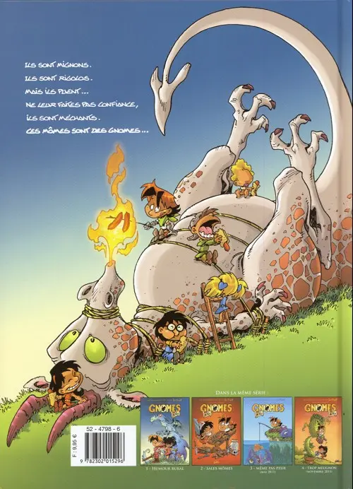 Verso de l'album Gnomes de Troy Tome 1 Humour rural