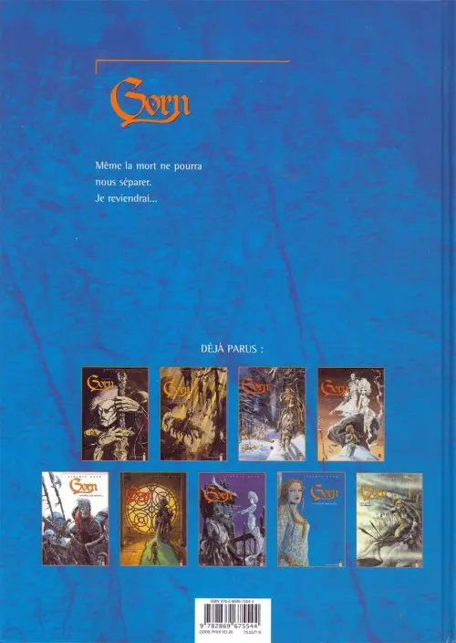 Verso de l'album Gorn Tome 1 Même la mort…