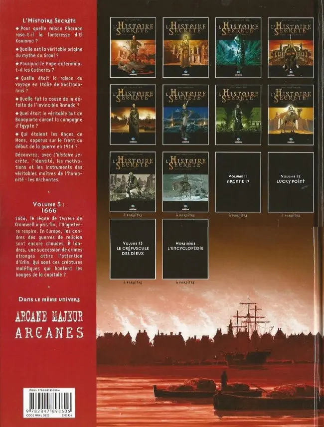 Verso de l'album L'Histoire secrète Volume 5 1666