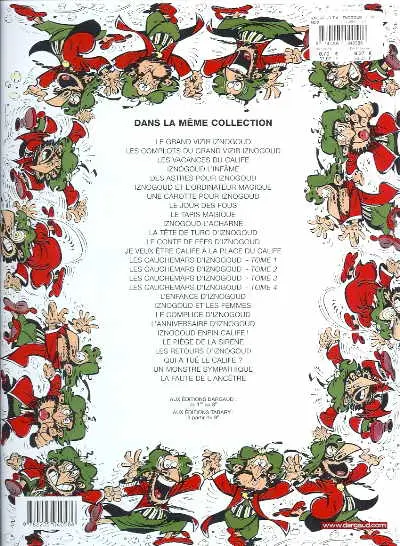Verso de l'album Iznogoud Tome 4 Iznogoud l'infâme
