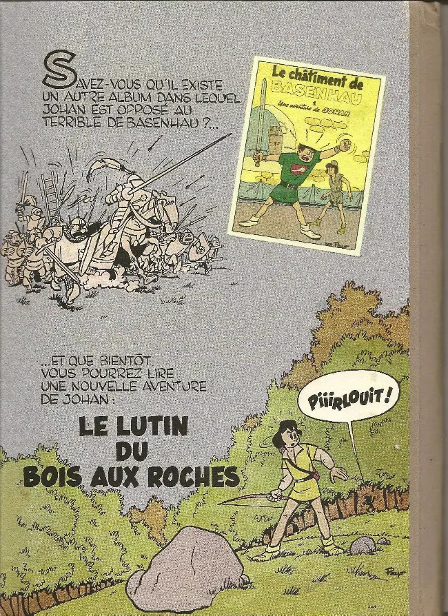 Verso de l'album Johan et Pirlouit Tome 2 Le maître de Roucybeuf