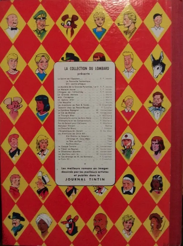 Verso de l'album Lefranc Tome 1 La grande menace