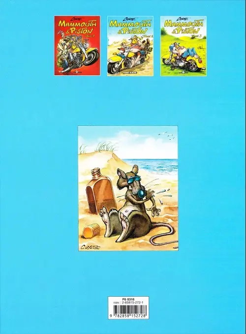 Verso de l'album Mammouth & Piston Tome 2