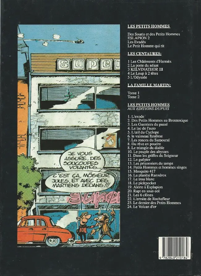 Verso de l'album Les Petits hommes Soleil / Jourdan Tome 1 Des souris et des petits hommes