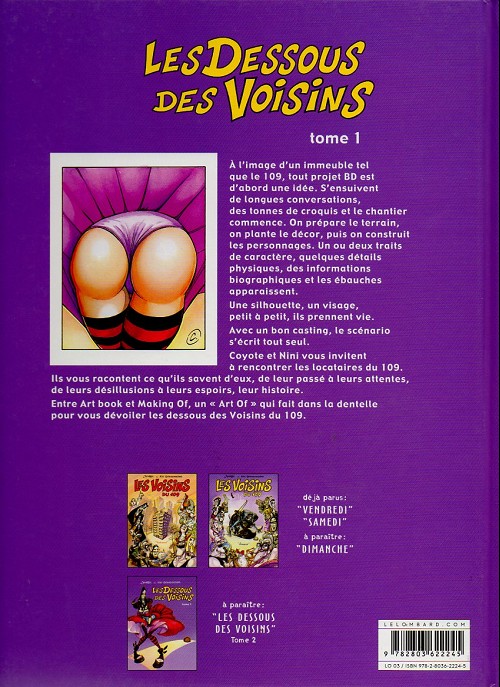 Verso de l'album Les Voisins du 109 Les Dessous des Voisins