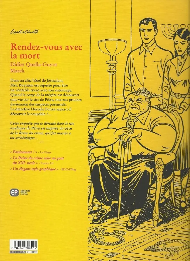 Verso de l'album Agatha Christie Tome 24 Rendez-vous avec la mort