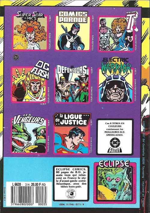 Verso de l'album Captain America n°23 et n°24
