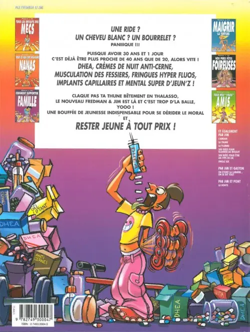 Verso de l'album Jim et ses copains Tome 13 Rester jeune à tout prix