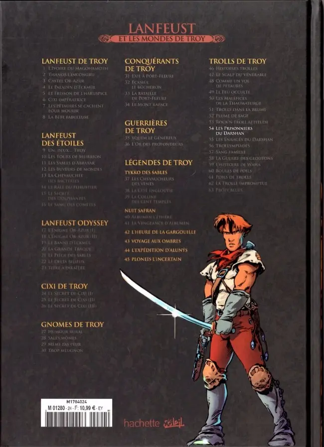 Verso de l'album Lanfeust et les mondes de Troy Tome 54 Trolls de Troy - Les prisonniers du Darshan (I)