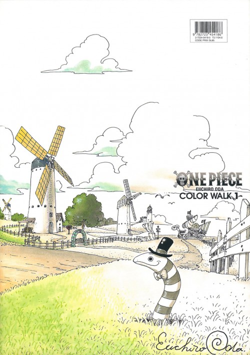 Verso de l'album One Piece Color walk 1