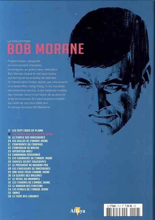 Verso de l'album Bob Morane La collection - Altaya Tome 18 Les Sortilèges de l'Ombre Jaune