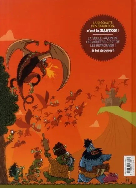 Verso de l'album Cherche la famille Bataillon