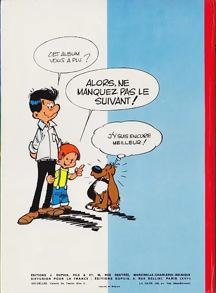Verso de l'album Boule & Bill Tome 1 60 gags de Boule et Bill