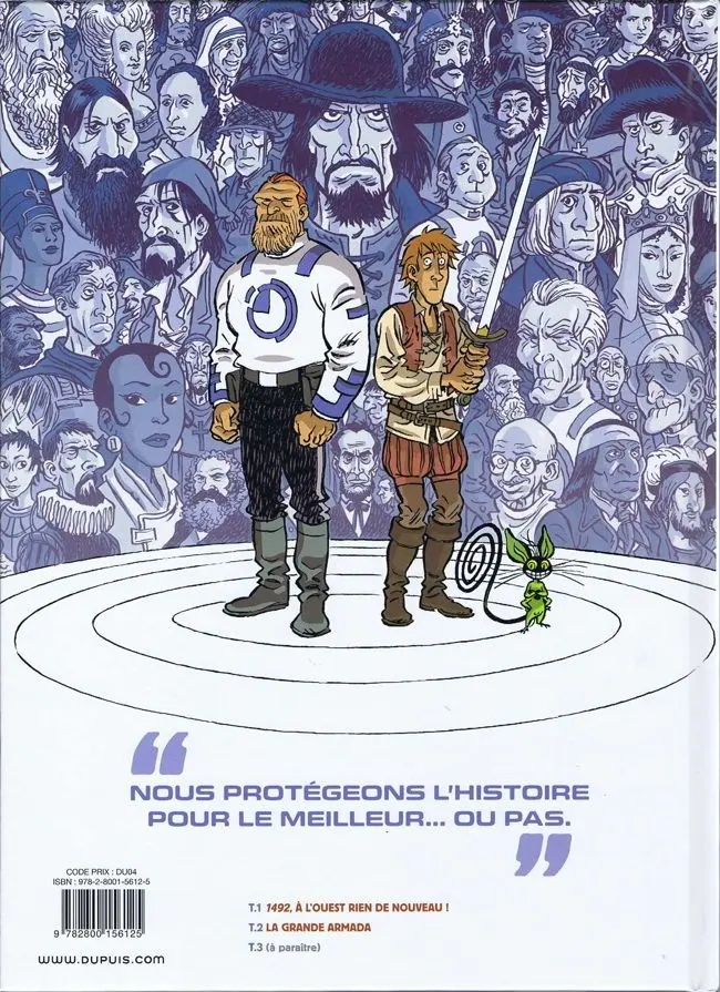 Verso de l'album Les Brigades du temps Tome 2 La grande armada