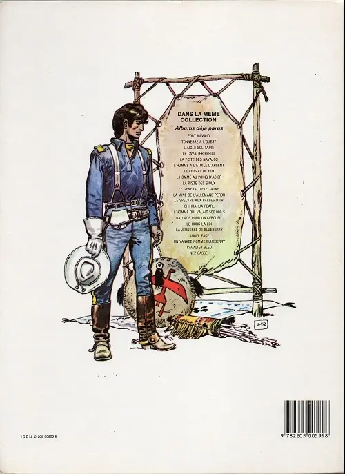 Verso de l'album Blueberry Tome 11 La mine de l'Allemand perdu