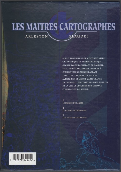 Verso de l'album Les Maîtres cartographes