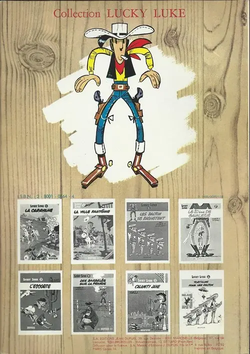 Verso de l'album Lucky Luke Tome 25 La ville fantôme